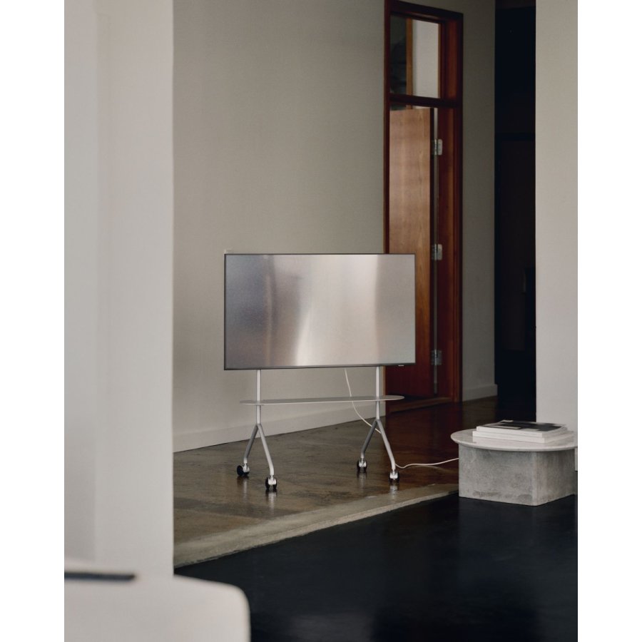 Pedestal Moon Light TV-Stander 100 cm, Cloudy Silver